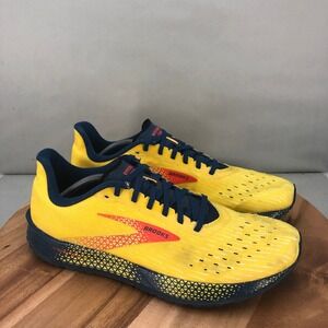 Brooks Hyperion Tempo Running Shoes Yellow Blue Mens Size 13 Cushioned Light